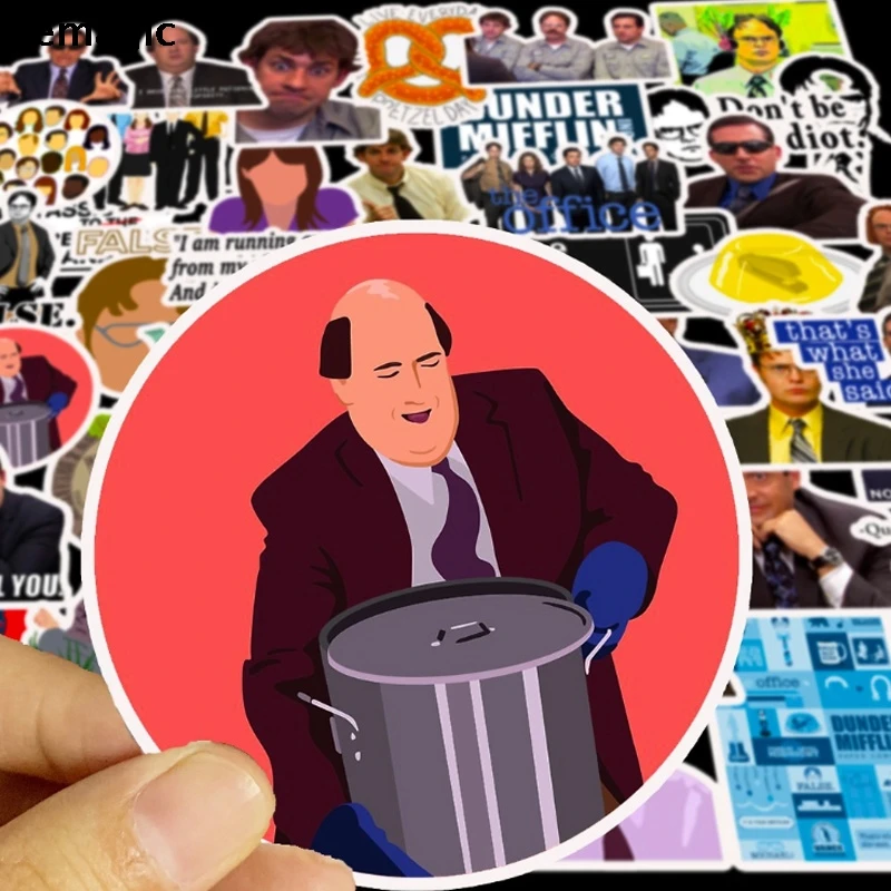 50pcs the office tv show stickers pack fans anime vintage paster cosplay funny scrapbooking diy sticker phone laptop waterproof free global shipping