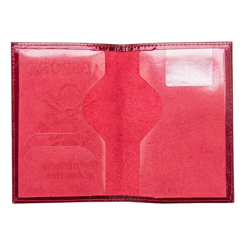 Обложка для паспорта из натуральной кожи стандартного размера с рисунком | Багаж