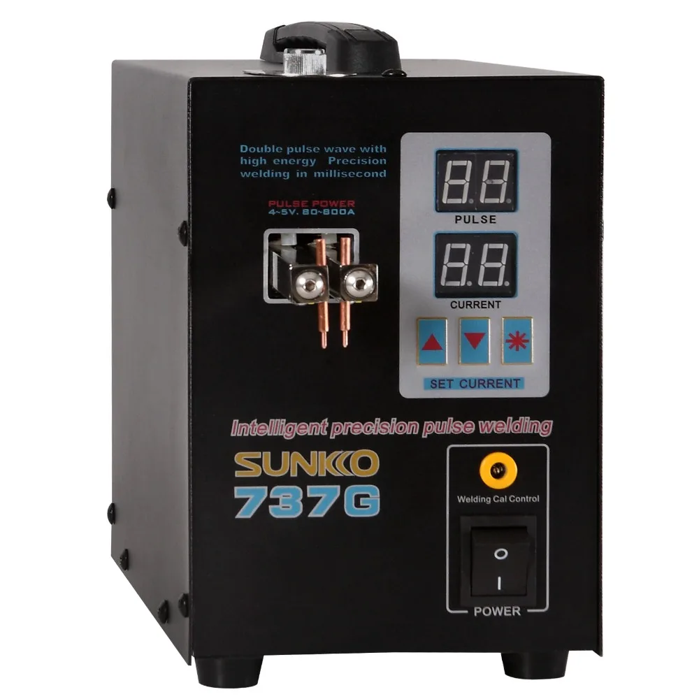 Точечный сварочный аппарат SUNKKO 737G 18650 кВт со светодиодный Ной подсветкой двойным