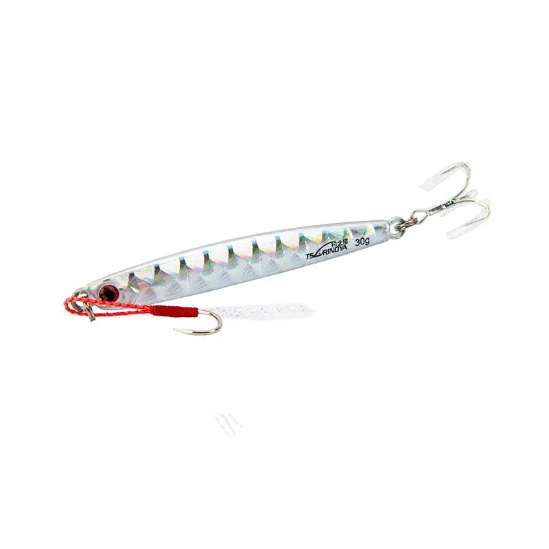 TSURINOYA Metal 4 Colors Fake Lure Para Pesca Tackle Jig With 3D Eyes Two Hooks Spoon Souple Peche Wobblers | Спорт и развлечения