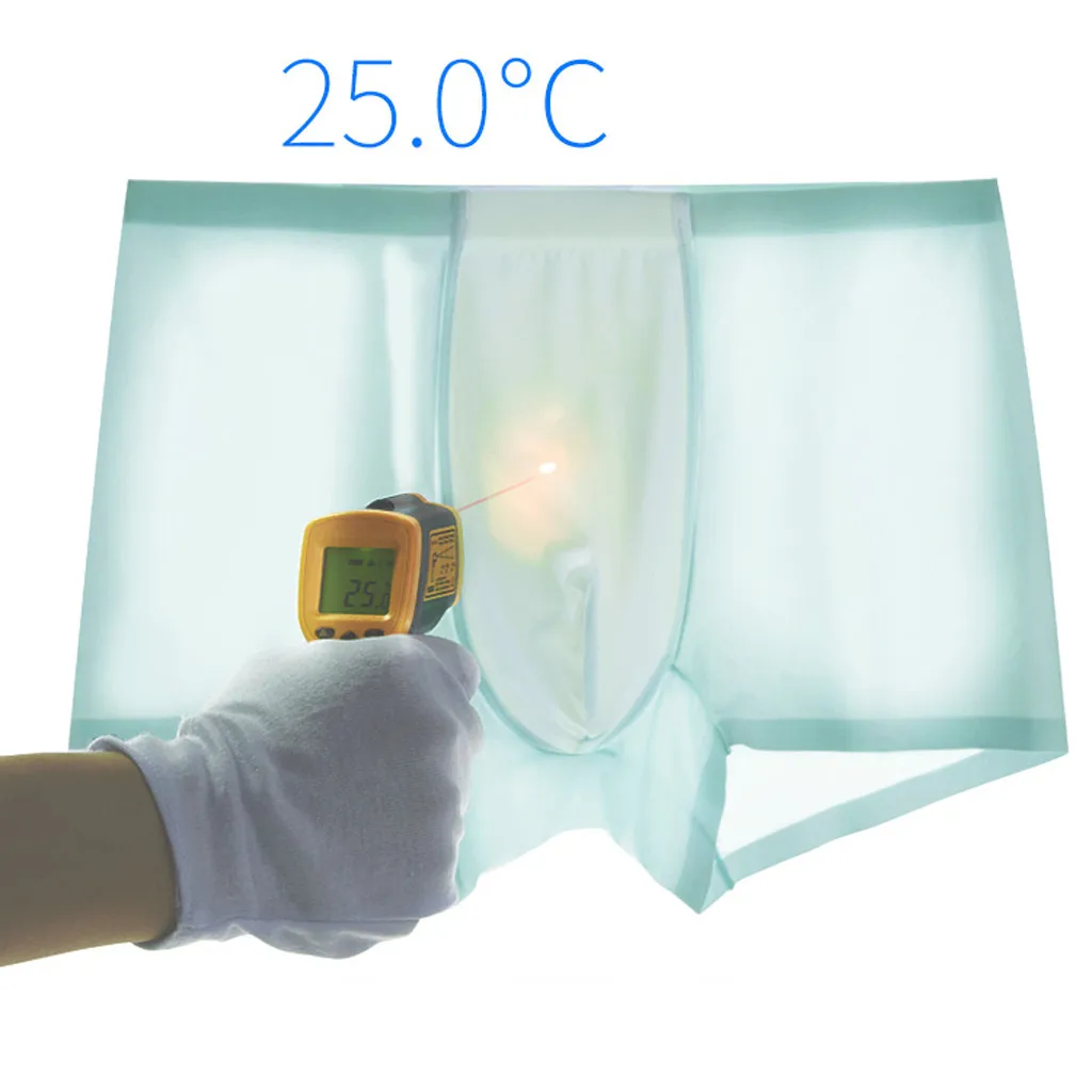 Мужское дышащее нижнее белье большого размера Открытый Шелковый бесшовный