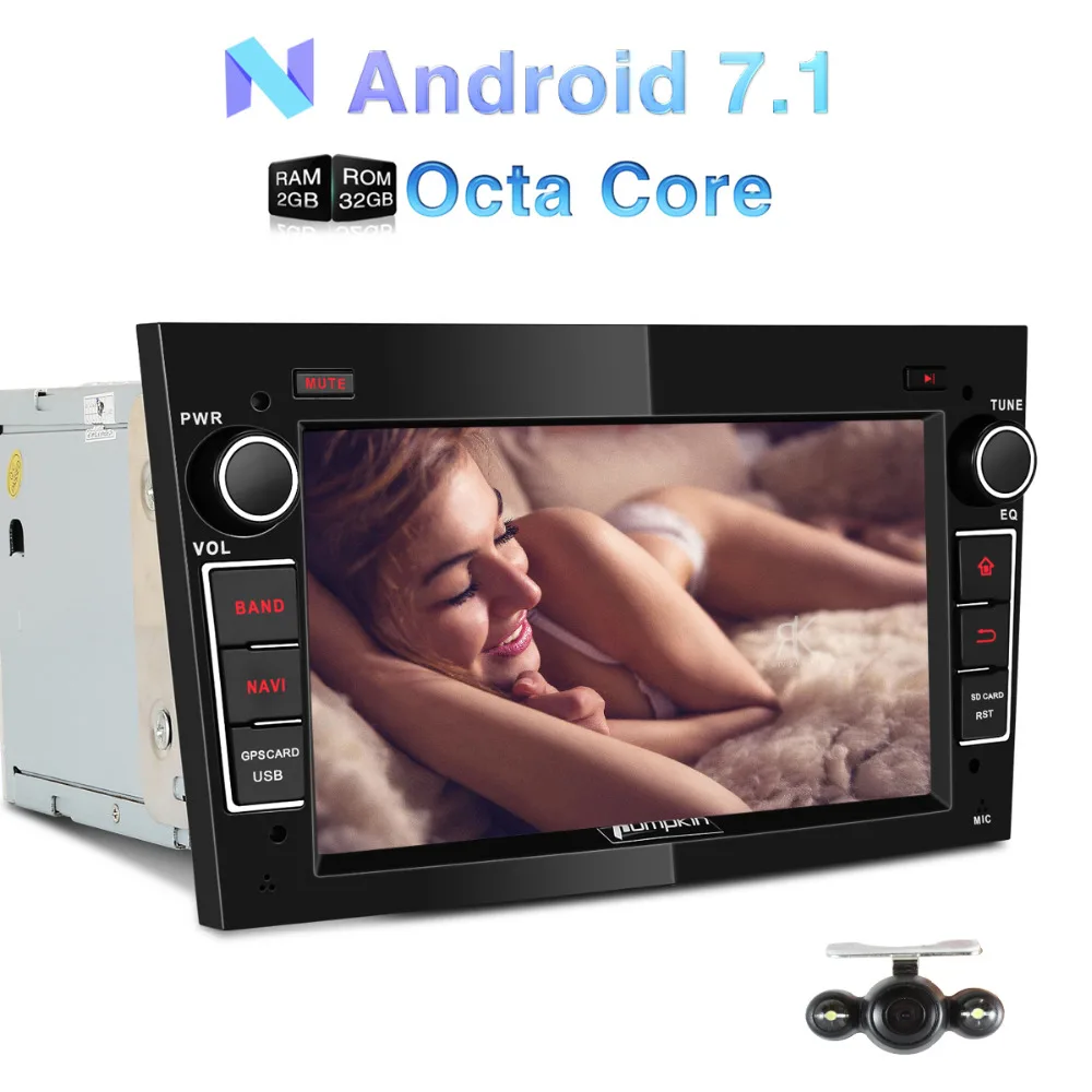 Тыква 2 Din 7 ''Android 1 Восьмиядерный 2G RAM 32G ROM автомобильный радиоприемник без dvd
