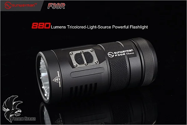 SUNWAYMAN F30R вспышка светильник CREE XM-L2 светодиодный 880 люмен трехцветный светильник мощный фонарь