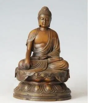SCY + искусство ремесла медные Атли бронзы статуя Будды Shakyamuni скульптура