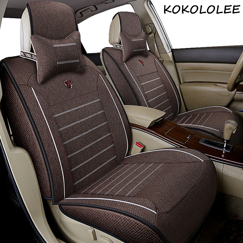 Универсальные льняные чехлы для сидений kokololee Ford все модели focus fiesta s max mondeo explorer
