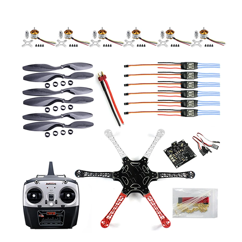 F550 Квадрокоптер Heli FlameWheel с полетным контроллером KK 2 3 мотор ESC пропеллеры из