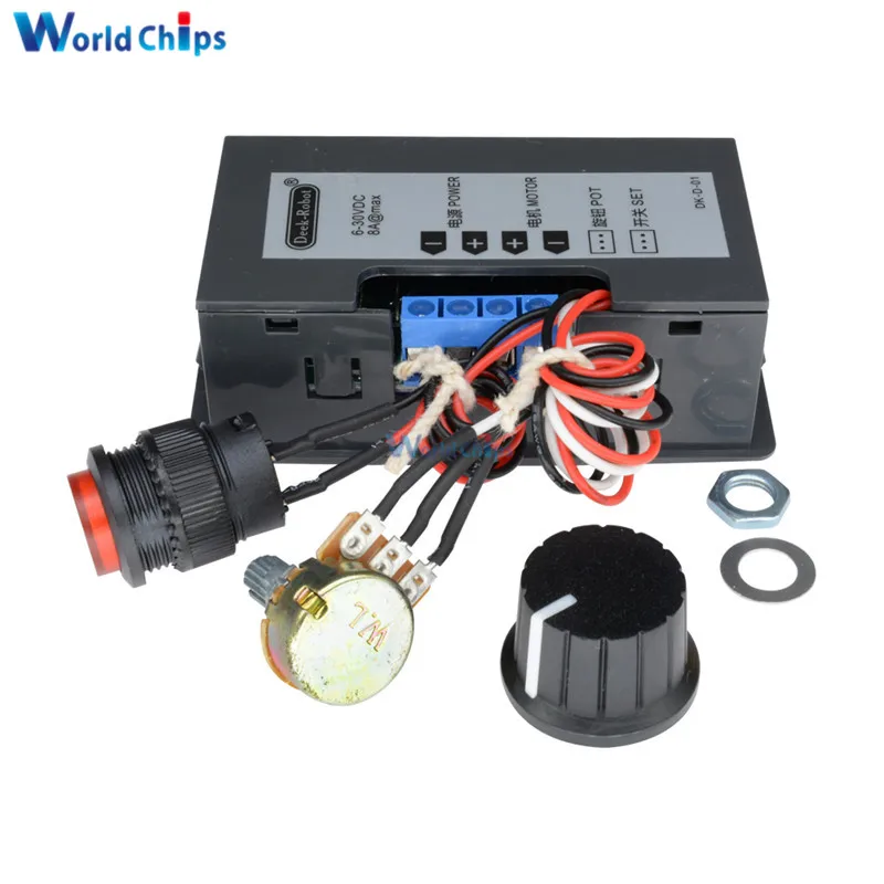 Регулятор скорости двигателя устройство для управления двигателем ШИМ 6-30 в 12 В 24