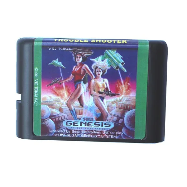 Неприятности шутер 16 бит MD карточная игра для Sega игры Mega Drive Genesis | Электроника