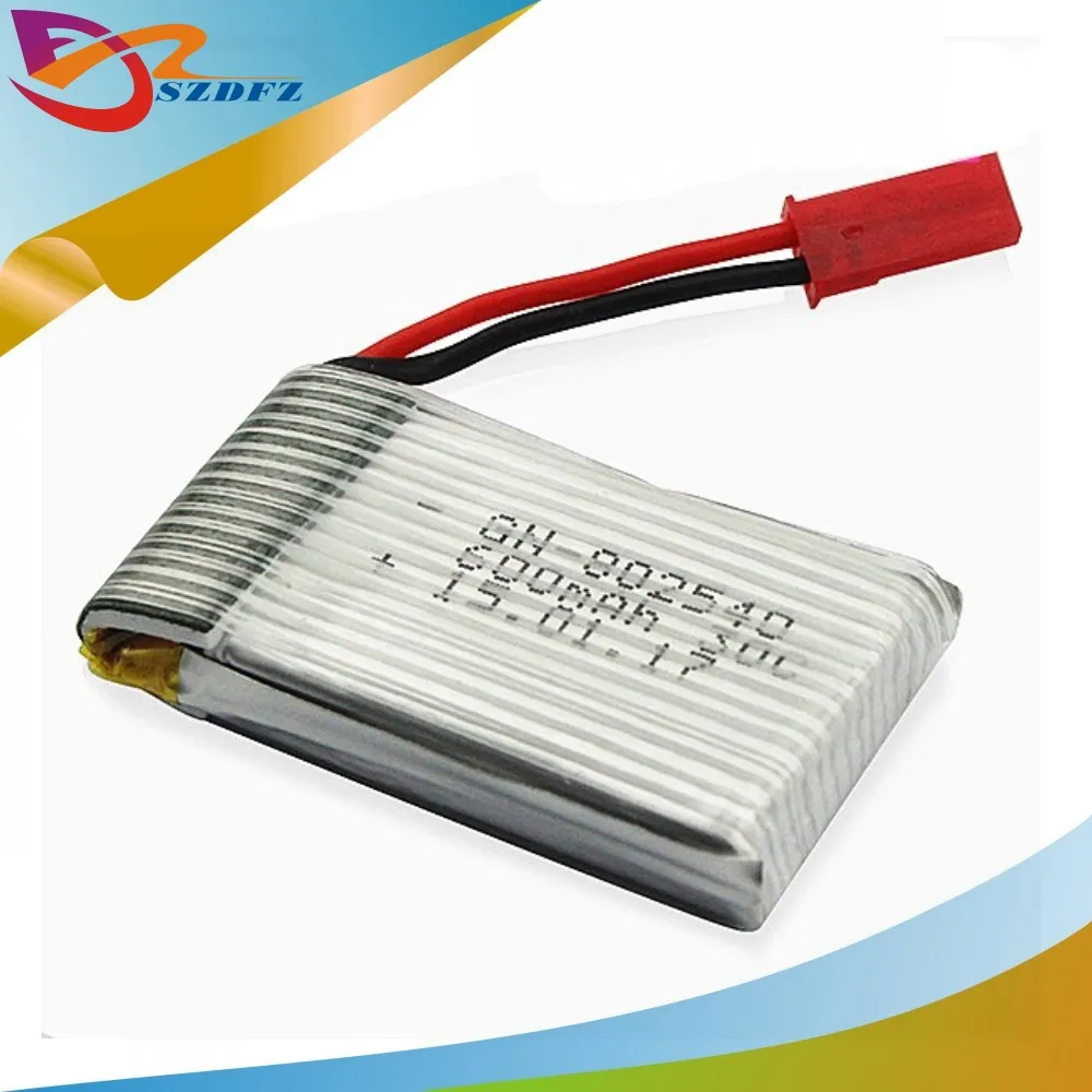 Топ 5 шт. 3 7 V 680 mAh литий полимерный Батарея для FY550 F550 MJX X400 JXD 509G 509 W Камера RC