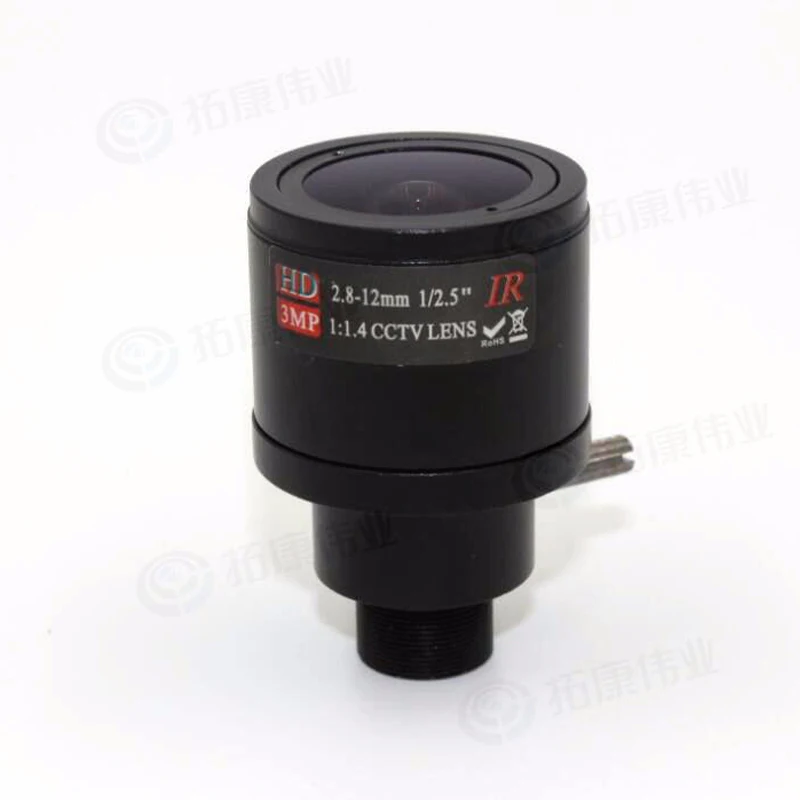 3 0 мегапикселей M12 HD 2 8 12 мм 3MP варифокальный Cctv ИК объектив F1.4 для AHD IP