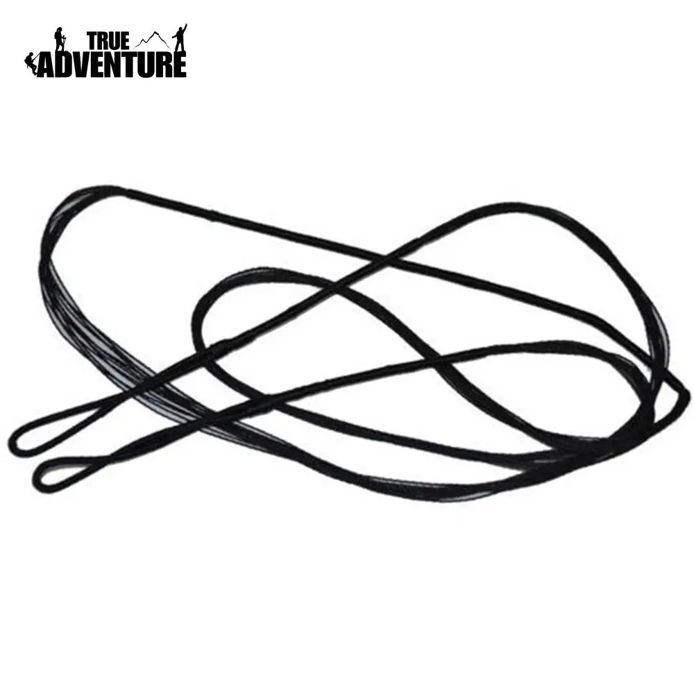 Черный Bowstring снасти струны прочный изогнутый лук стрела веревка наружная Замена