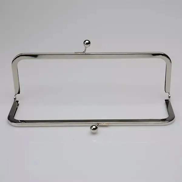 

14 Metal Purse Frames - 9.5" x 3"- Clutch Purse Frame with Ball Claps