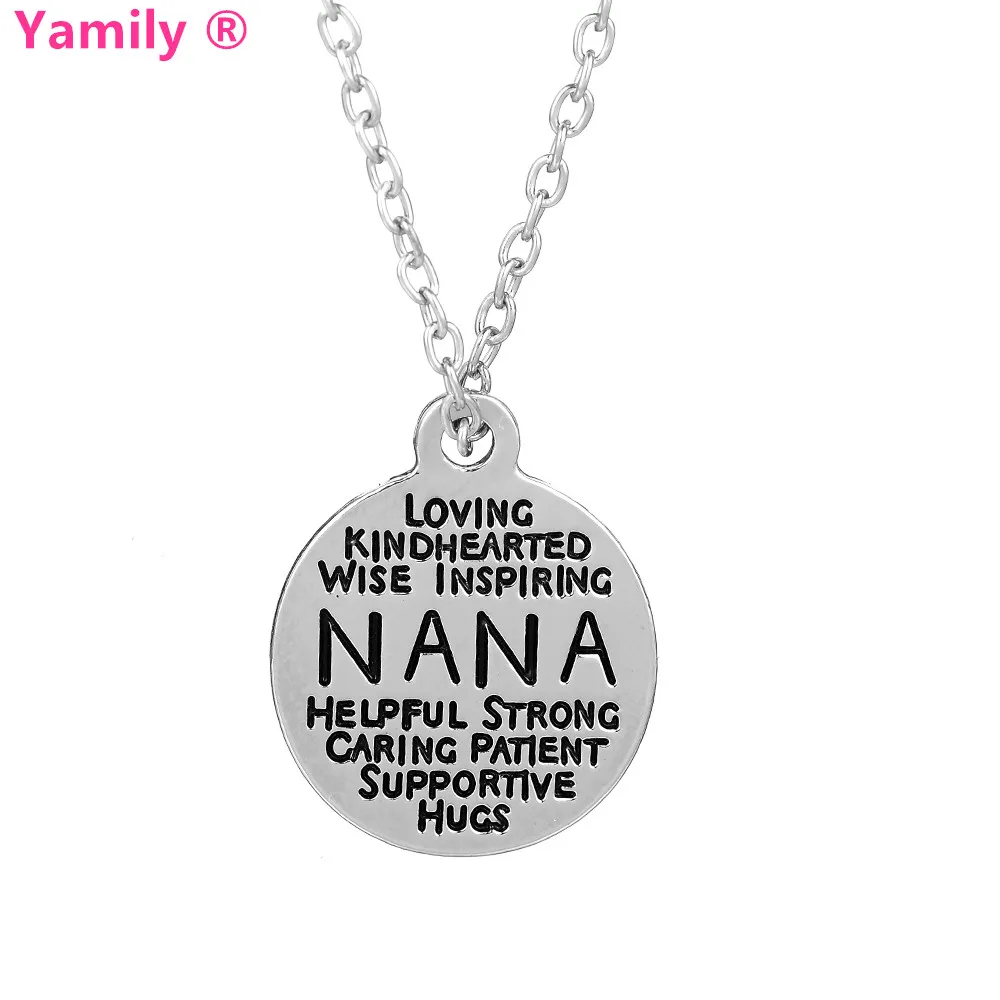 Yamily 10 шт./лот NANA Collage с гравировкой Очаровательное ожерелье персонализированное