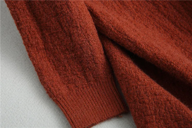 Женский вязаный свитер длинный трикотажный с длинным рукавом 2019 | Женская одежда