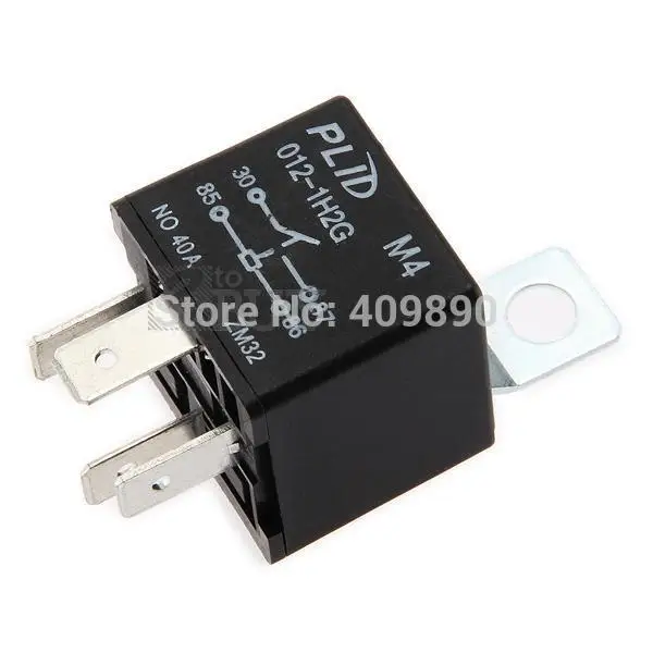 Автомобильный DC 12 V 40A AMP 4 контактное реле|pin relays|4 pin relay12v relay |
