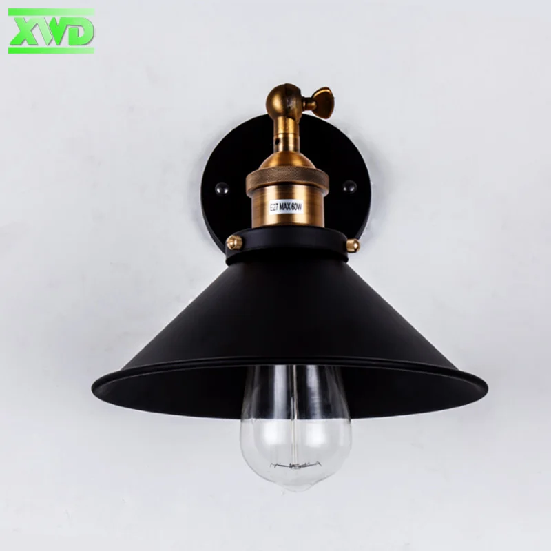 Настенный светильник E27 с железным покрытием в американском стиле держатель для