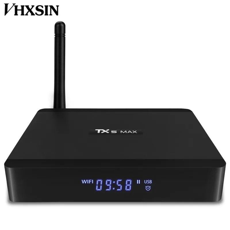 VHXSIN 20PCS/LOT TX5 Max Smart TV Box Android 8.1 Amlogic S905X2 4GB LPDDR4 32GB EMMC 2.4GHz | Электроника