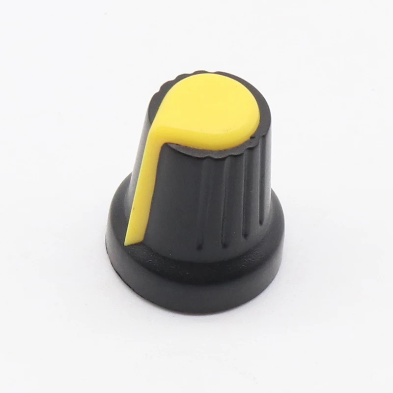 10 шт. 6 мм Пластиковые накатанные ручки потенциометра 15*17 мм|knob cap|knob threadedknob 6mm |