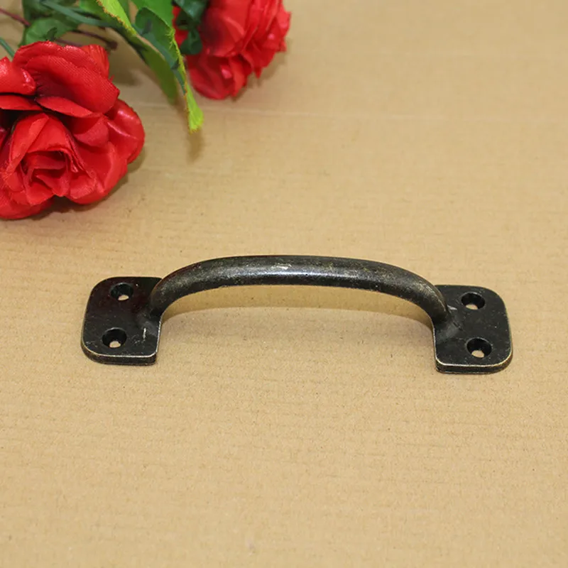 Ручка для ящика из цинкового сплава винтажная деревянная коробка шкаф ручка