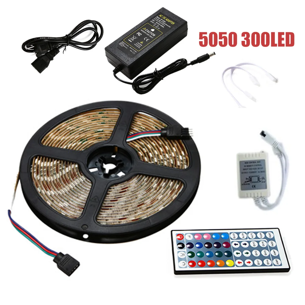 YSY водонепроницаемая светодиодная лента RGB 5 М 5050 300SMD Светодиодная гибкая 44