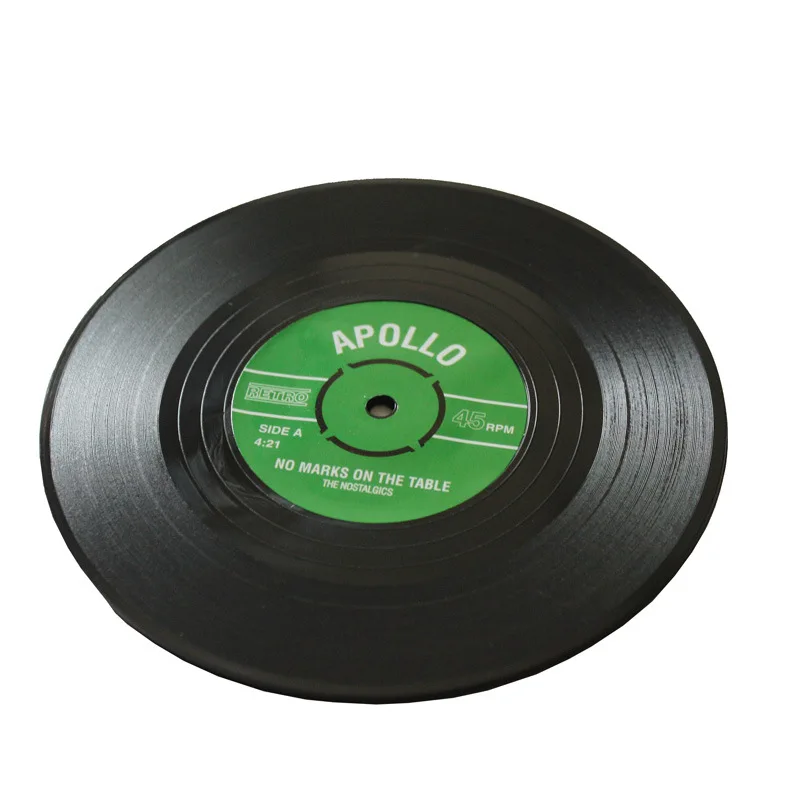 2/4/6 шт./компл. коврик для спиннинга в ретро стиле виниловый записей и кружек