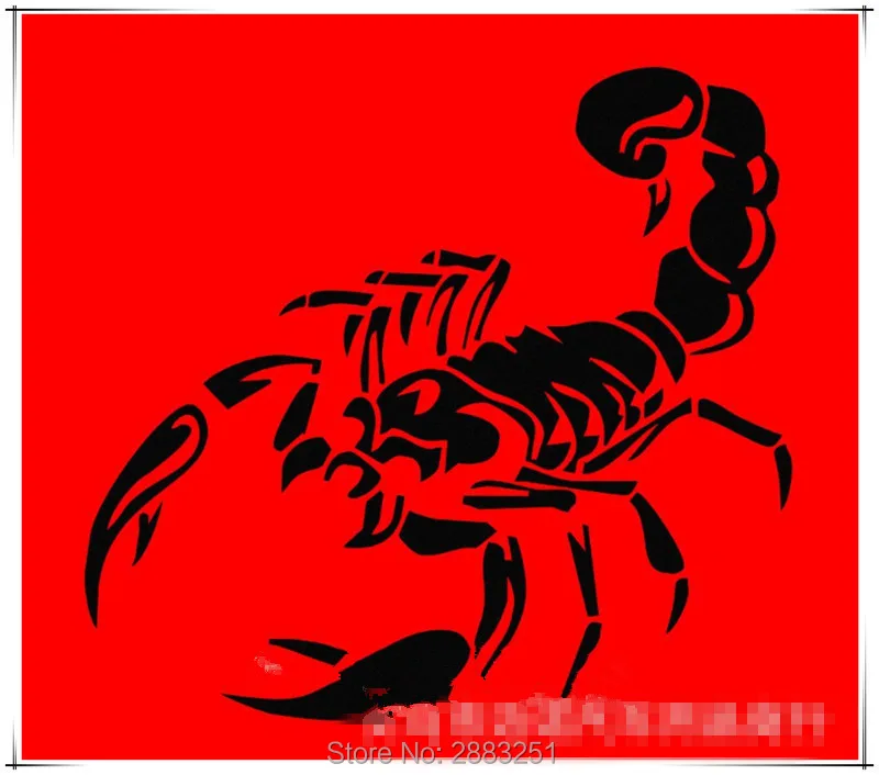 3D Автомобильные наклейки и Переводные картинки в виде скорпиона забавный