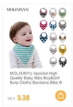 MOLIXINYU 4 шт./лот слюнявчик бандана нагрудник ropa niña bib babador шарф baberos bibs слюнявчики детская бандана нагрудники ins отрыжка слюнявчик Дети Полотна треугольник хлопок мальчик и девочка Babador аксессуары
