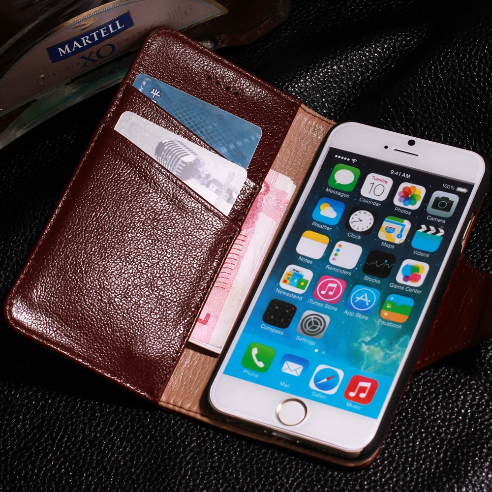 Чехол CYBORIS из натуральной бычьей кожи для iphone 5 6s 6 plus | Мобильные телефоны и