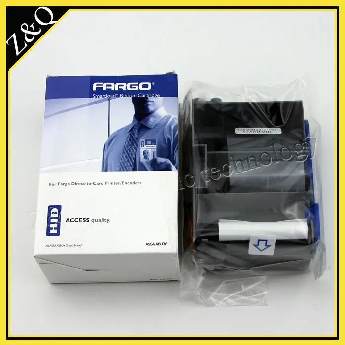 Оригинальная черная монохромная лента Fargo45102 для использования с карточным