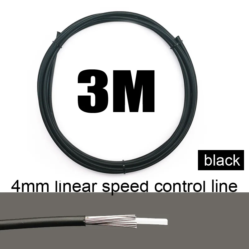 3M speed line black Велосипедный тормозной кабель, велосипедный кабель переключения передач, велосипедная трубка тормозной магистрали, провод 5 мм, велосипедная скоростная линия, трубка 4 мм - Цвет: 3M speed line black