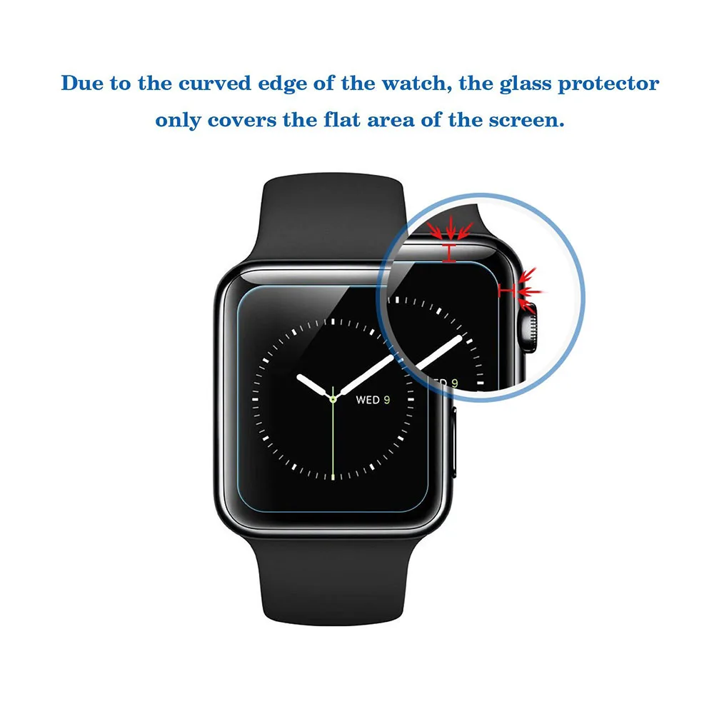 Закаленная пленка для Apple Watch серии 3/2/1 38/40 мм Защитная экрана watch|Ремешки часов| |