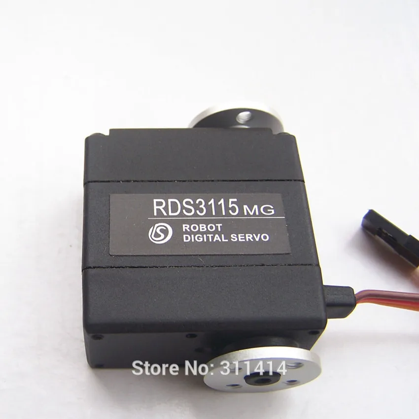 Металлический сервопривод RDS3115 4 шт./лот 15 кг/см цифровой Arduino с кронштейном для