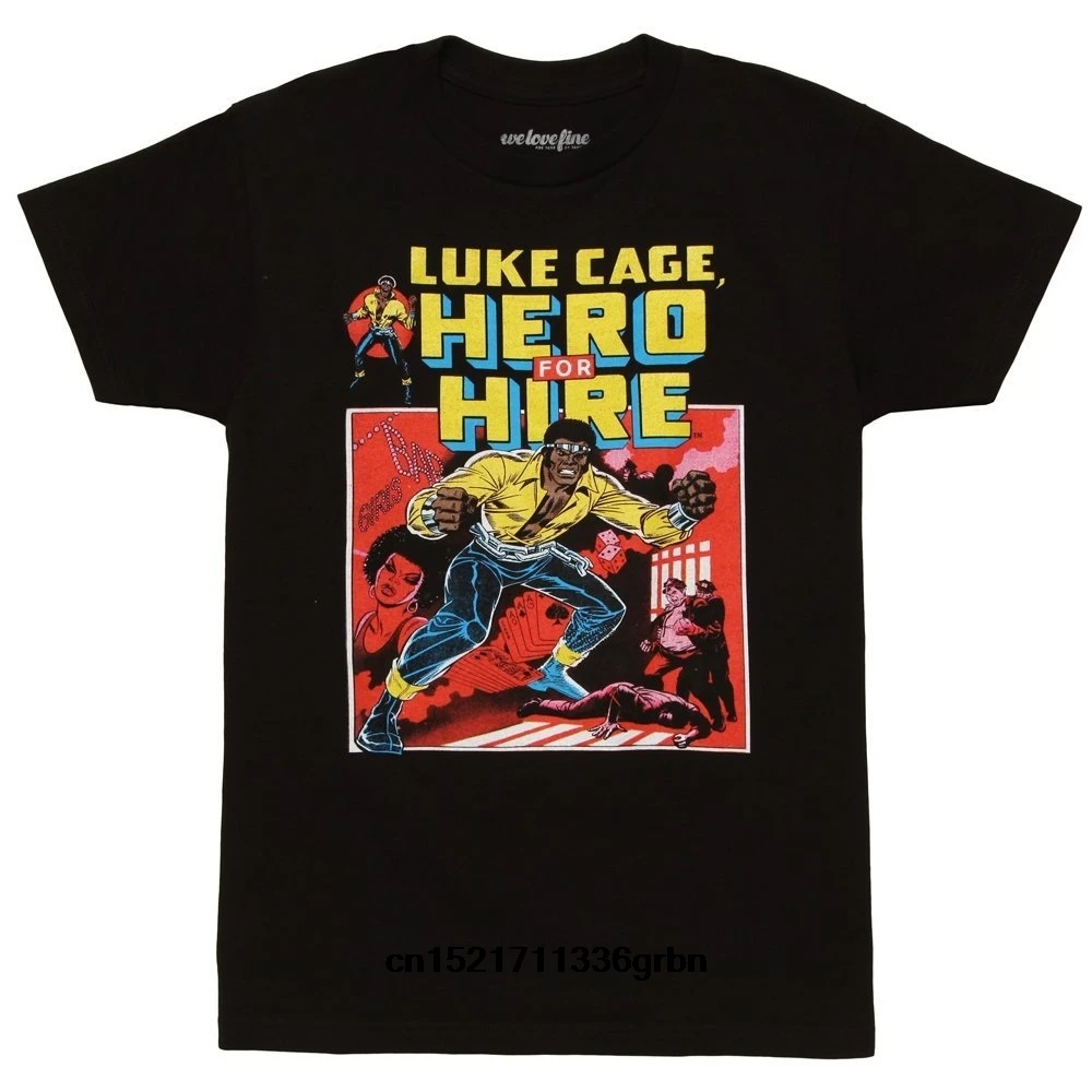 Мужская футболка Luke Cage Comic Book Cover для взрослых забавная новинка wo мужчин|Мужские