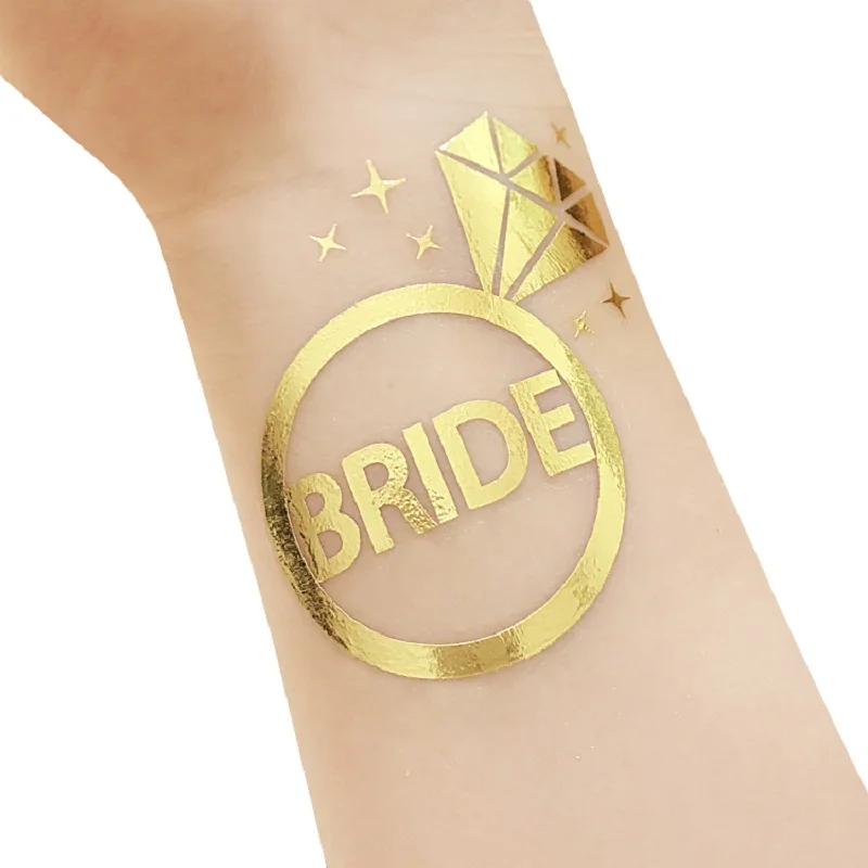 Команда племени невесты створки мешок подарков татуировки наклейки для To Be Bride девичник курица вечерние свадебные душ украшения подарок