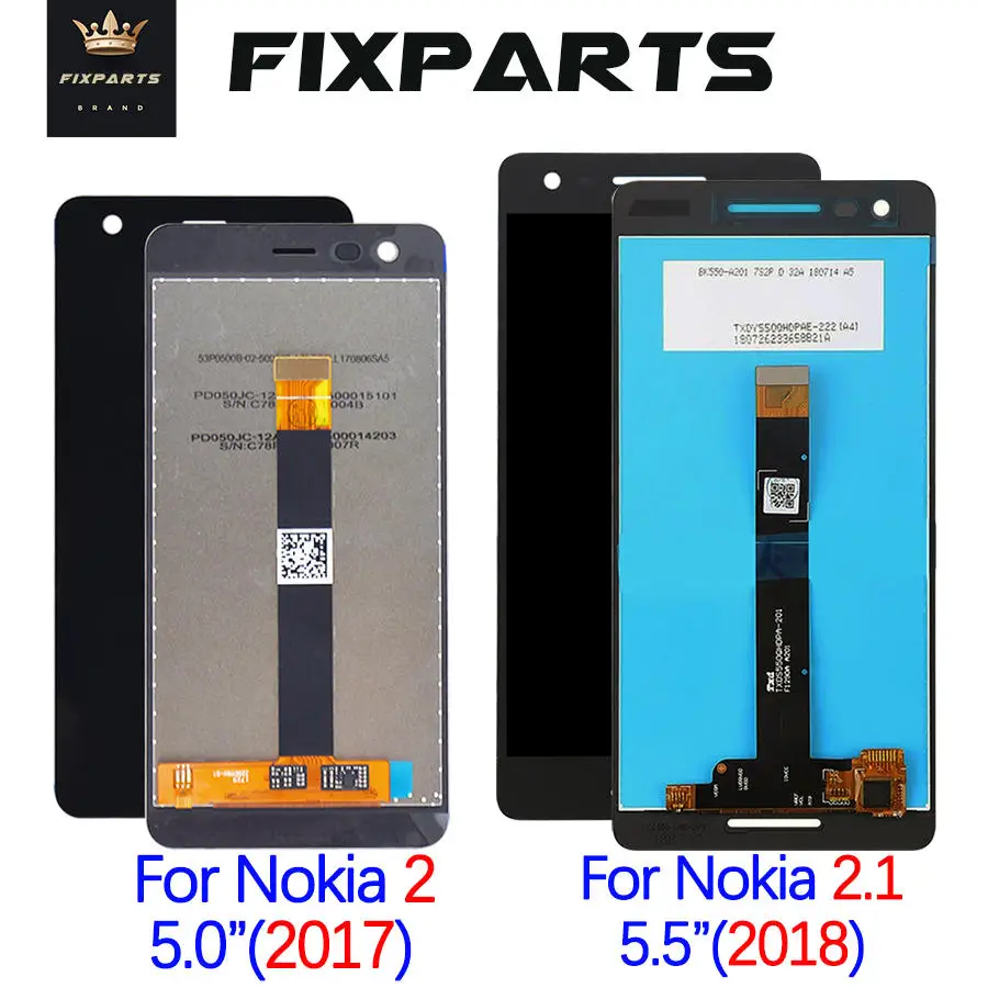 Для Nokia 2 ЖК дисплей сенсорный экран дигитайзер в сборе для Nokia2 1 LCD 2018 TA 1080 1084 1086 1092