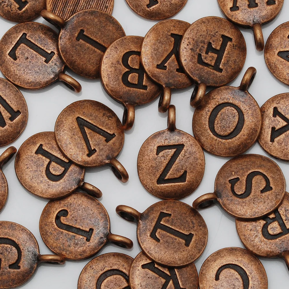 Новинка индивидуальные круглые металлические подвески в виде букв сделай сам 12