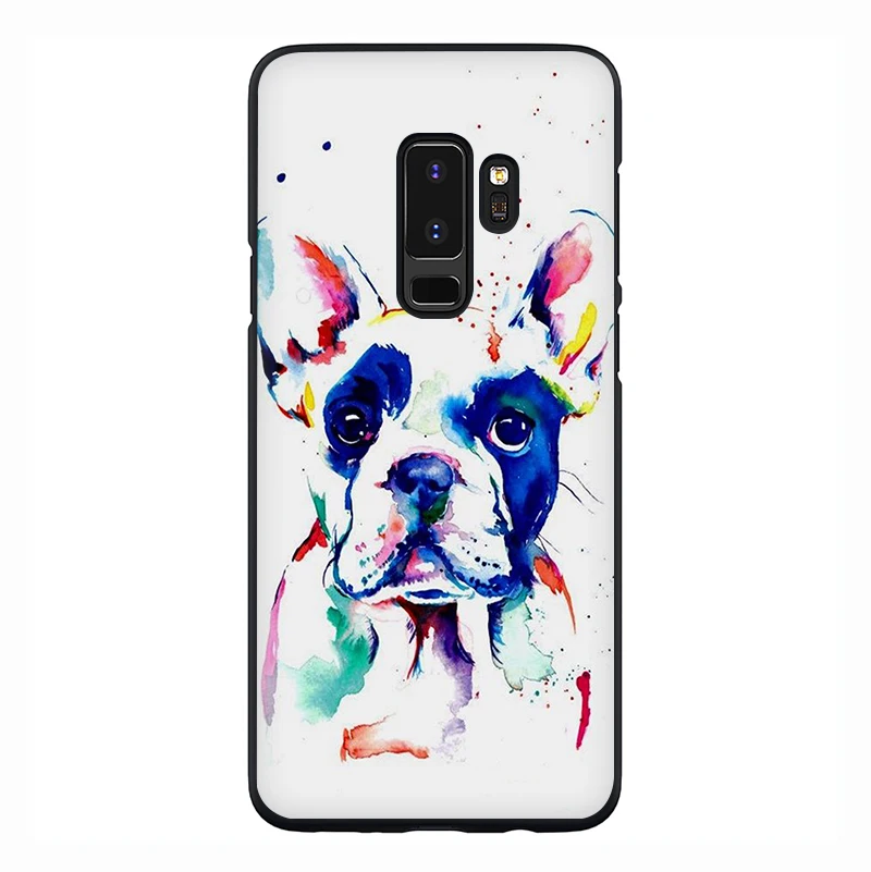 B4 Мягкий чехол для телефона с французским бульдогом и Мопсом для samsung Galaxy M10 20 30 S6 7 Edge S8 9 10 Plus Note8 9 - Цвет: B4