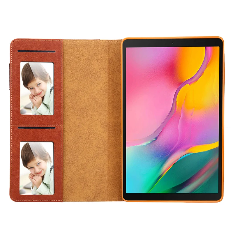 Многофункциональный кожаный чехол в стиле ретро для samsung Galaxy Tab A 10," T510, бизнес-чехол с подставкой для samsung SM-T515