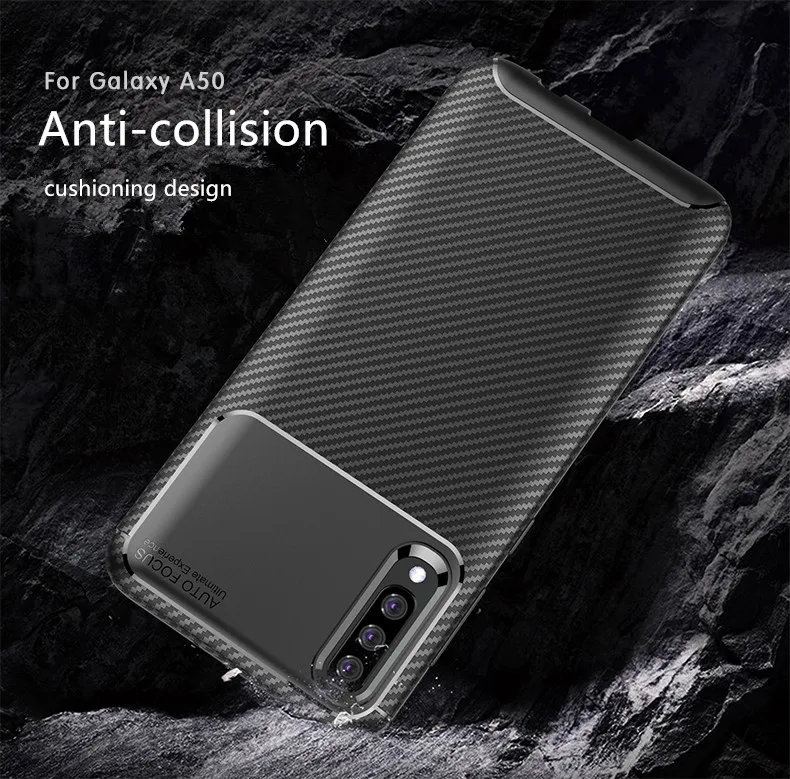 Чехол для Samsung Galaxy A50 роскошный ударопрочный высококачественный мягкий