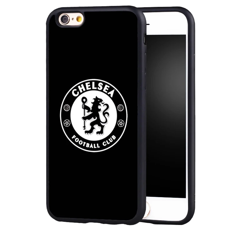 Мягкий чехол из ТПУ с логотипом футбольного клуба Chelseas для iphone X 8 7 plus 6 6splus 5 5S SE |