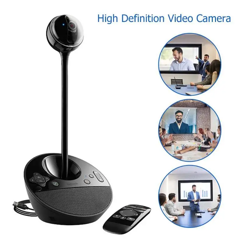 Веб-камера logitech BCC950 FHD 1080P веб-камера бизнес-конференции веб-камера с громкоговорителем дистанционное управление видео камера для компьютера