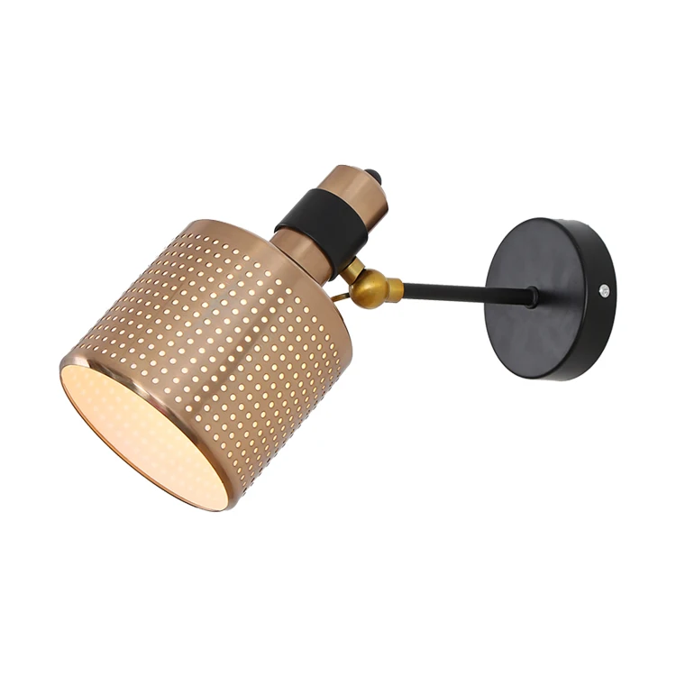 Nordic iron hollowed wall lamp personality Hotel tea building headroom dining room | Лампы и освещение