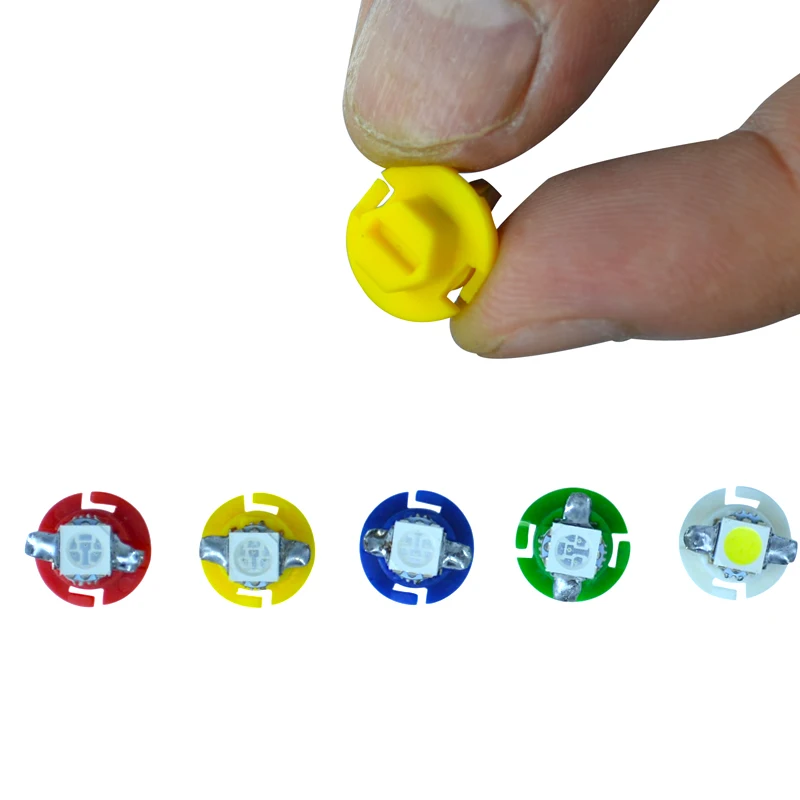 100X T5 B8.4D светодиодный 5050 1 SMD B8.4 8.4D приборная панель номерной знак клиновидный