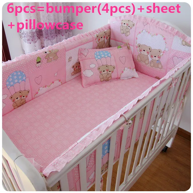 6/7pcs Crib Sets set de cuna kit berço Baby Bedding Set Cot Bumper Baby Sets Crib Bedding,120*60/120*70cm