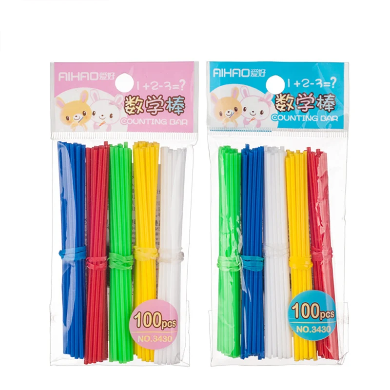 100 шт./упак. небольшой стержней для подсчета число детей Пособия по математике