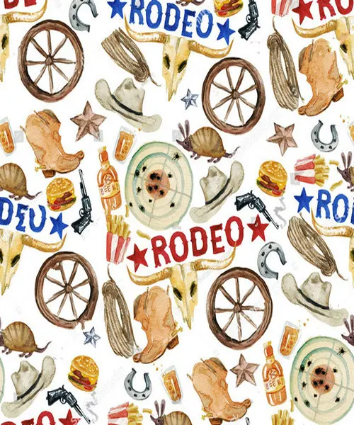 

Ковбойские сапоги Rodeo акварельный фон полиэстер или виниловая ткань Высокое качество компьютерная печать фон для стены