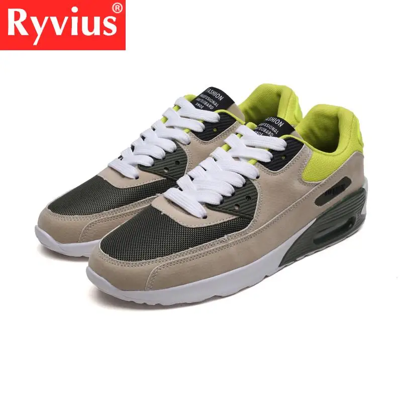 Беговые кроссовки большого размера для взрослых Ryvius Brand 2018 с новой воздушной подушкой для комфорта и дышащей ремешком.