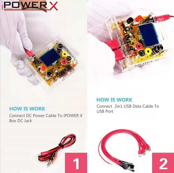 iPOWER X Box для iPhone Высокая Точность DC В DC ПИТАНИЕ тестер напряжения вход батарея симулятор порты