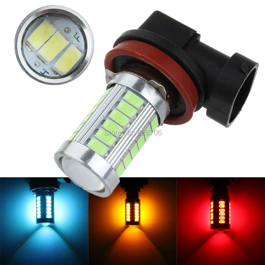 

2 шт., Автомобильные светодиодные противотуманные фары H8 H11 5630 33 SMD