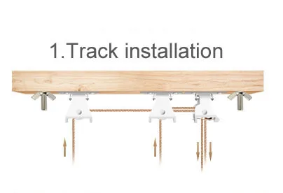Track Installation Новое поступление уличные деревянные оконные жалюзи роликовые бамбуковые рулонные шторы китайские бамбуковые жалюзи завод - Цвет: Track Installation